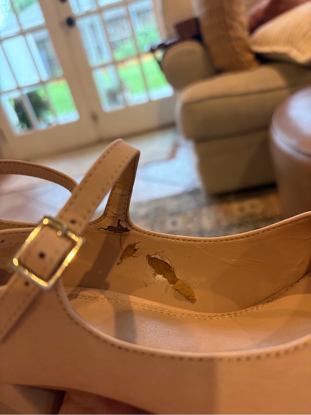 Gianni Bini Leather Ankle-Strap Heels - Picture 8 of 8